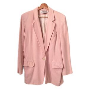 Vintage JH Collectibles Light Pink Women's Blazer in Size 12